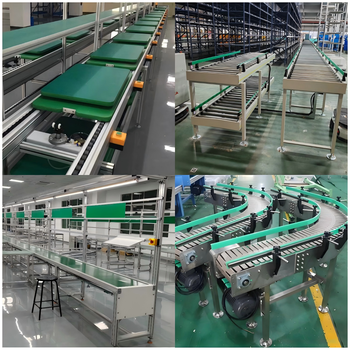 滚筒线、倍速链、链板线工业自动化输送线应用场景